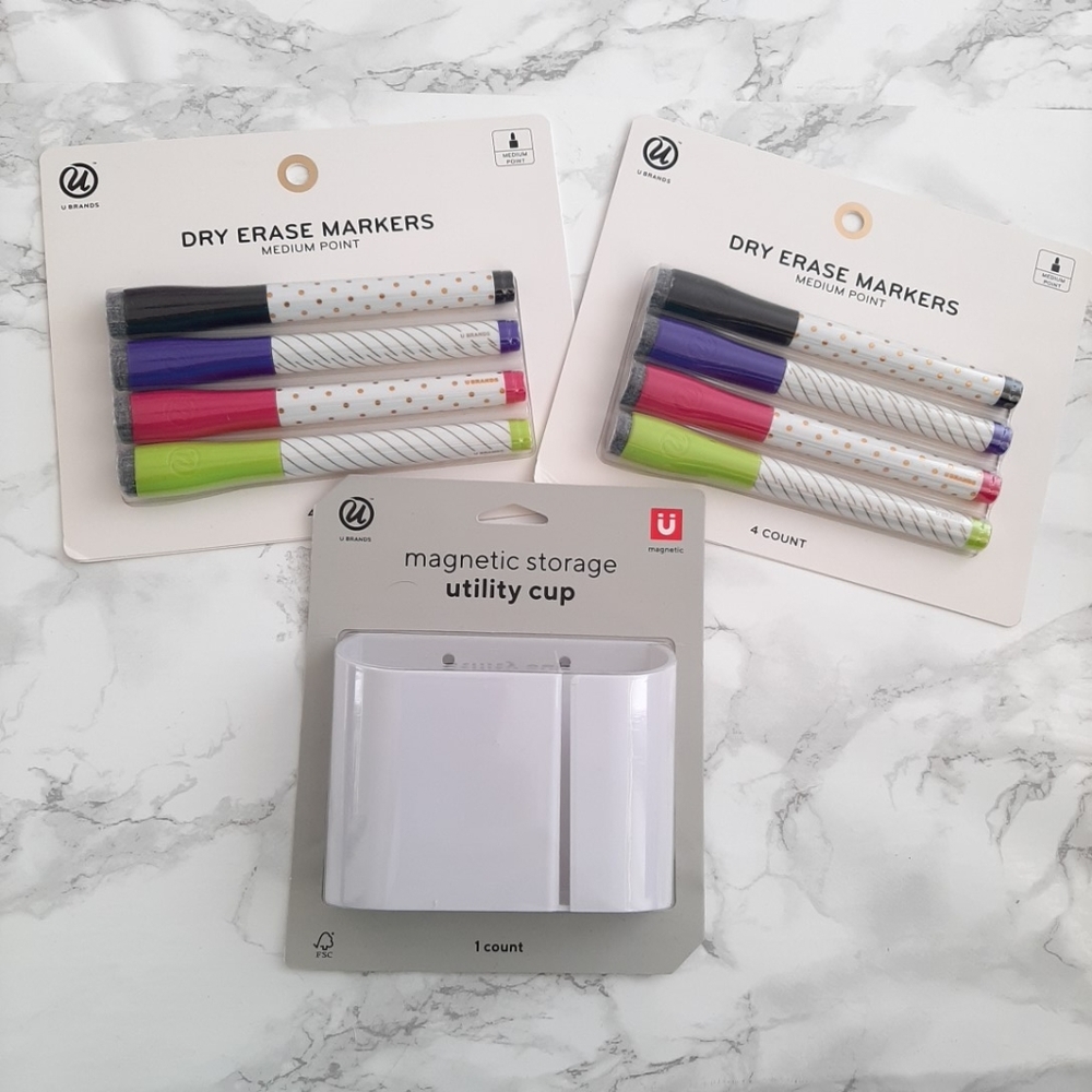 U Brand Dry Erase Markers & Magnetic Storage